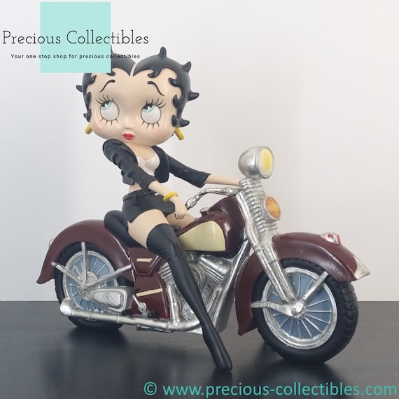 Extremely Rare! Vintage Betty Boop on a Motorbike Statue. Produced