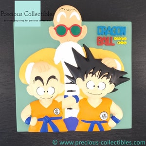 Extremely rare! Vintage Dragon Ball wall art. With Master Roshi, Krillin and off course Goku.