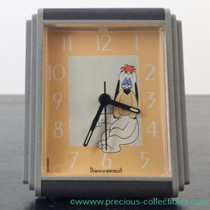 Bardzo rzadki! Zegar Vintage Droopy. Stary budzik z Twoją ulubioną postacią Tex Avery; Droopy. Pochodzi z 1995 roku!