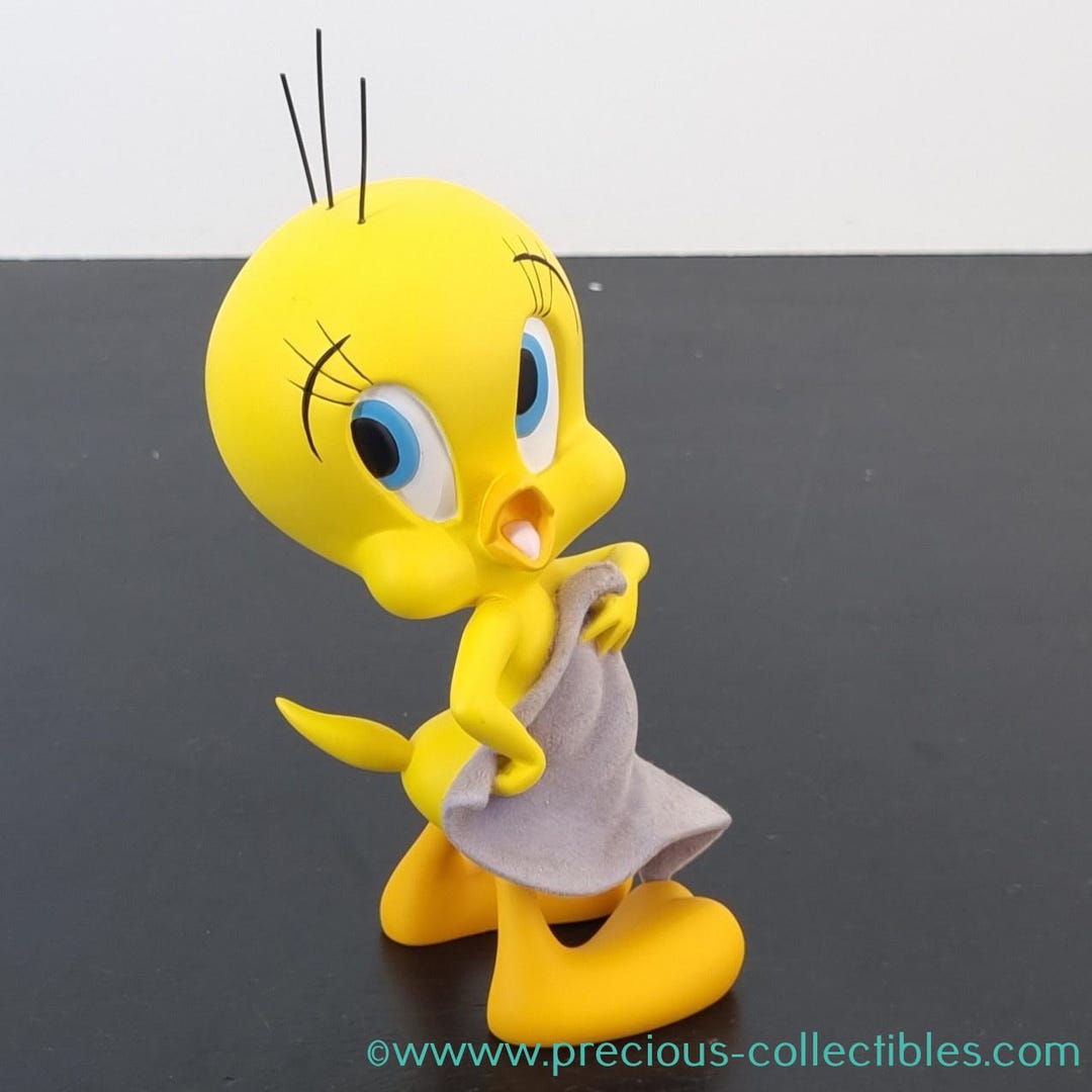 WB トゥイーティー TWEETY レターホルダー ビンテージ フィギュア 置物 RARE!!! Looney Tunes Sylvester and Tweety Figurine Tape Dispenser
