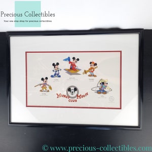 Extremely rare! Vintage Mickey Mouse Club animation cell. Produced in 1995. Disneyana collectible. Walt Disney