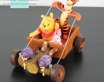 ヴィンテージ ディズニー くまのプーさんとピグレットのフィギュア、2