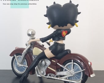Extremely Rare! Vintage Betty Boop on a Motorbike Statue. Produced