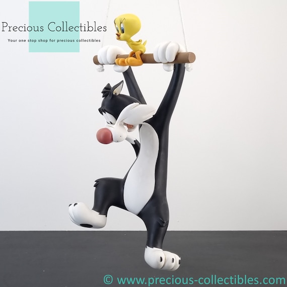 F ENESCO シルベスター Sylvester Tweety フィギュア Extremely Rare! Vintage Sylvester and Tweety Bird Statue