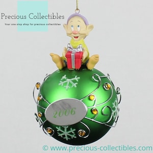 Extremely rare! Dopeye christmas ornament by Walt Disney. Snow White and the Seven Dwarfs