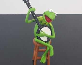 Extremely Rare! Vintage Vintage Kermit the Frog Statue. Sculpted