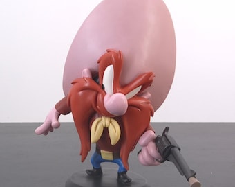 Extremely Rare! Vintage Yosemite Sam figure. This statue was sculpted by Peter Mook. A Looney Tunes collectible figurine.