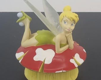 Extremely rare! Vintage Tinker Bell jewelry box. Tinker Bell from Peter Pan. Buy now. Tinker Bell statue.