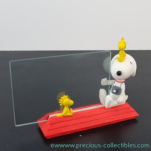 Extrêmement rare ! cadre photo vintage Snoopy et Woodstock. Peanuts Worldwide à collectionner. Tropico Diffusion, avenue des étoiles