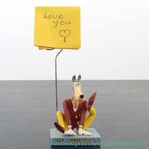 Niezwykle rzadki! Kolekcjonerski przedmiot Vintage Wolf (Joe McSlick). Tex Avery memo holder. Avenue of the Stars. Kup teraz. Wysyłka na cały świat.