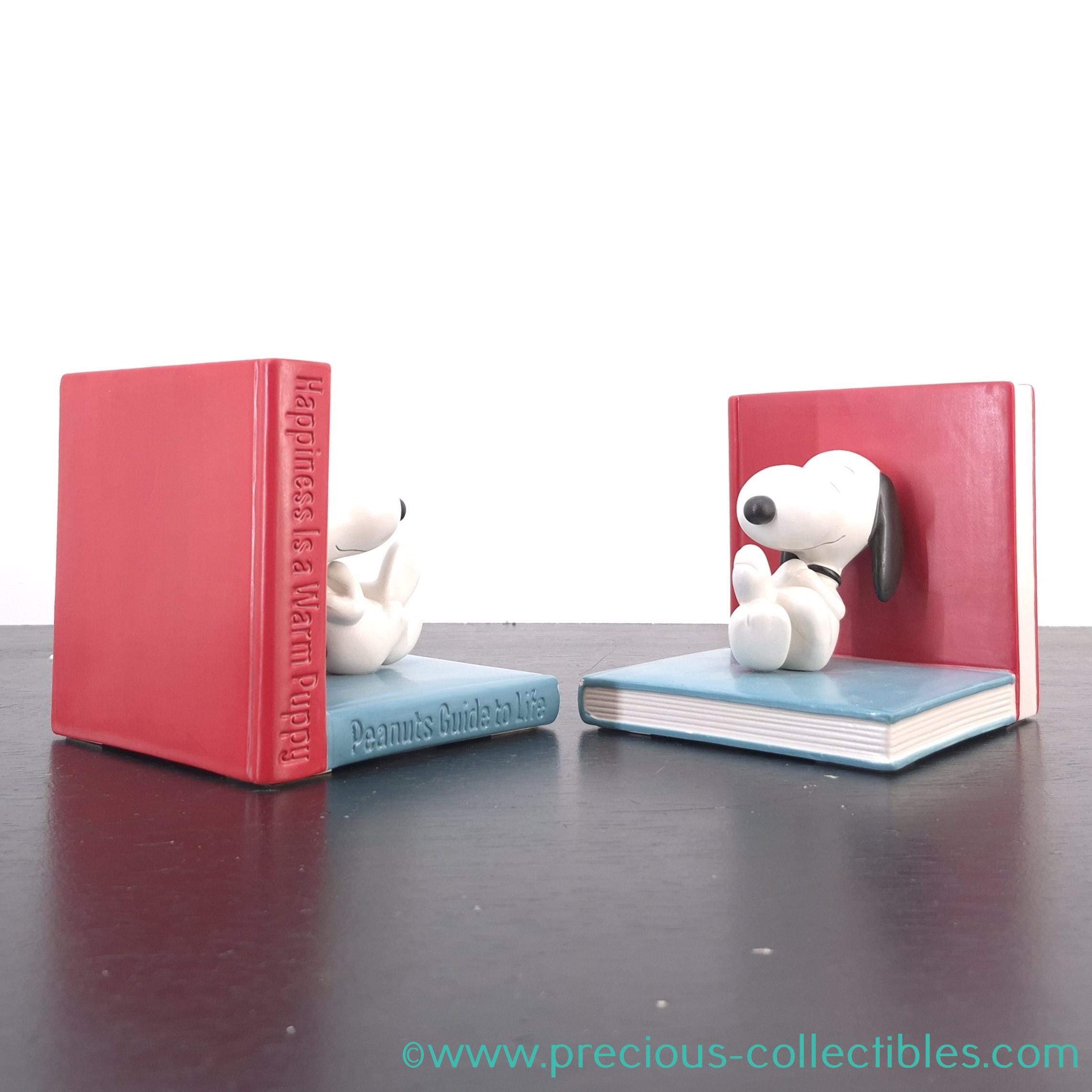 レア　ビンテージ　スヌーピー　ブックエンド Vintage Snoopy Flying Ace Ceramic Bookends 1972 bg | eBay