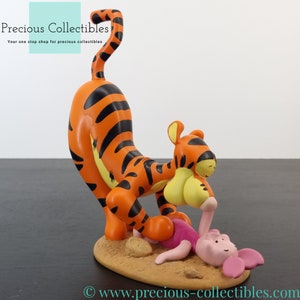 Extremely rare! Vintage Tigger with Piglet collectible statue. Produced in the 1990's. Disneyana collectible. Walt Disney. Winnie the Pooh.