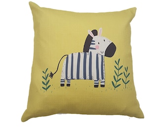 Yellow zebra pillow | Etsy Yellow zebra pillow | Etsy