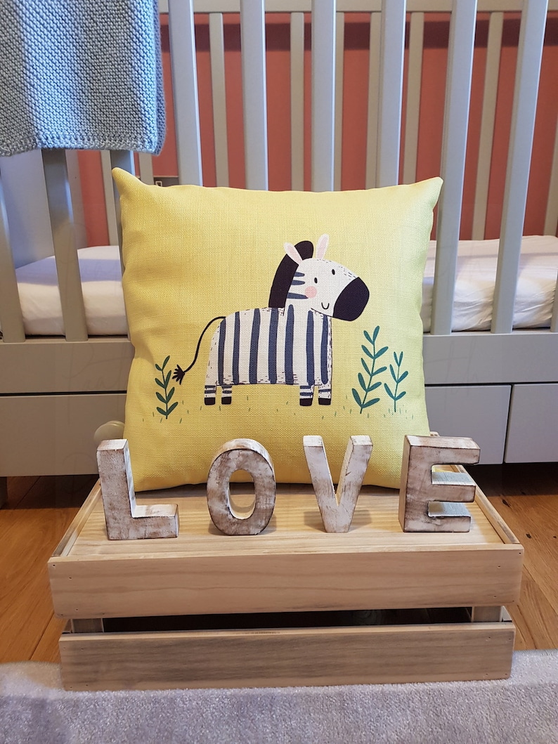 ZEBRA KIDS PILLOW Baby Room Nursery Decor Childrens Bedroom Etsy UK