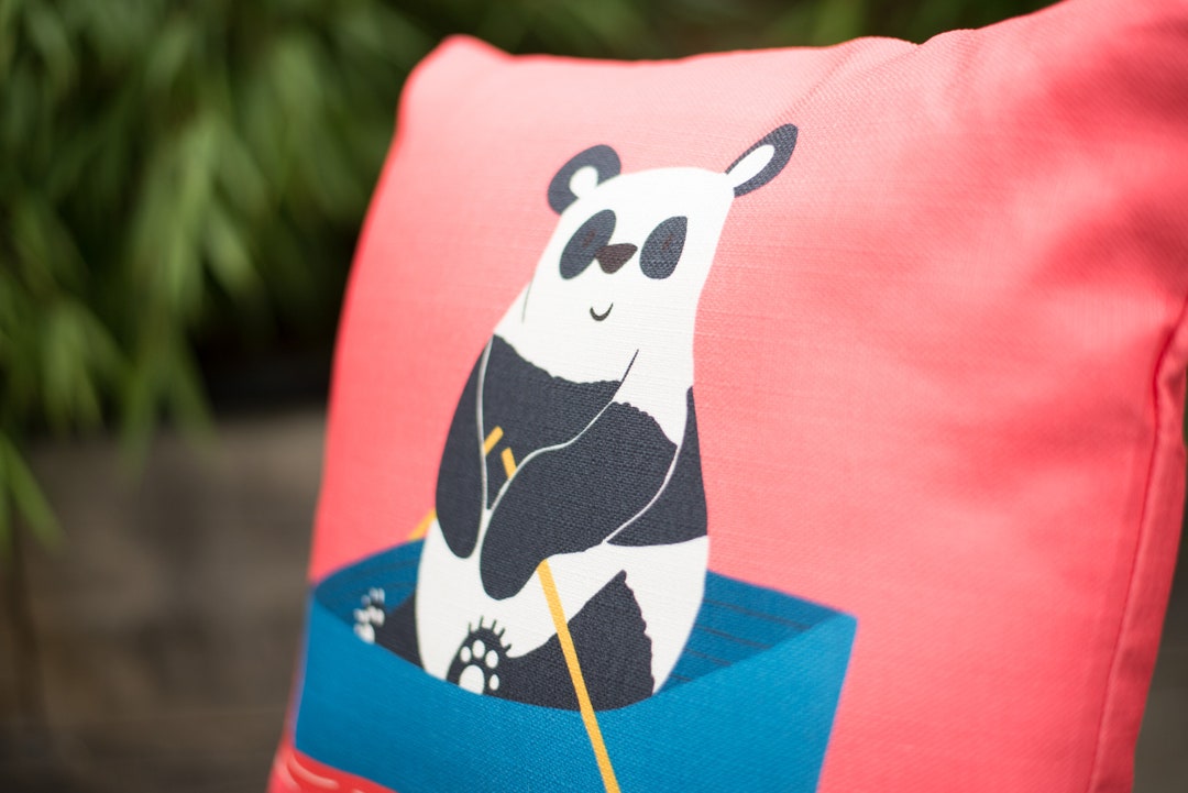 PANDA GIFT Panda Pillow Panda Nursery Kids Throw Pillow Etsy UK