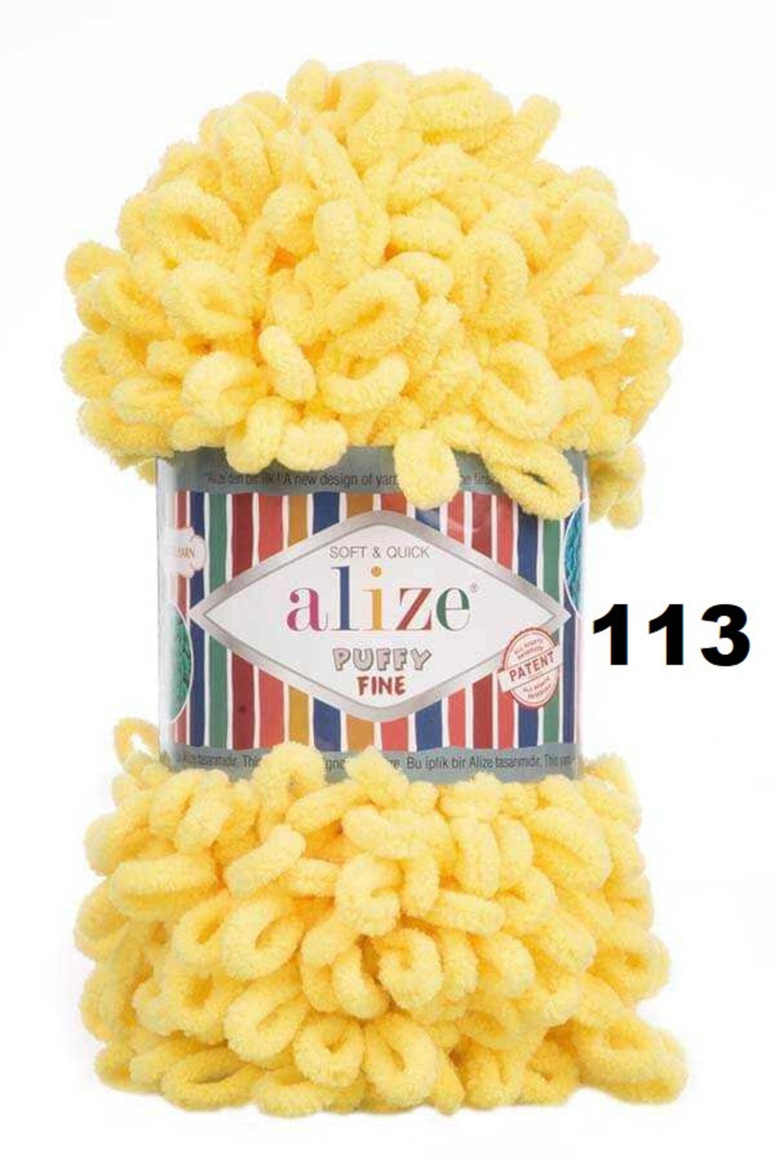 Alize Puffy Fine Bernat Alize BlanketEZ Loop Yarn Blanket Etsy