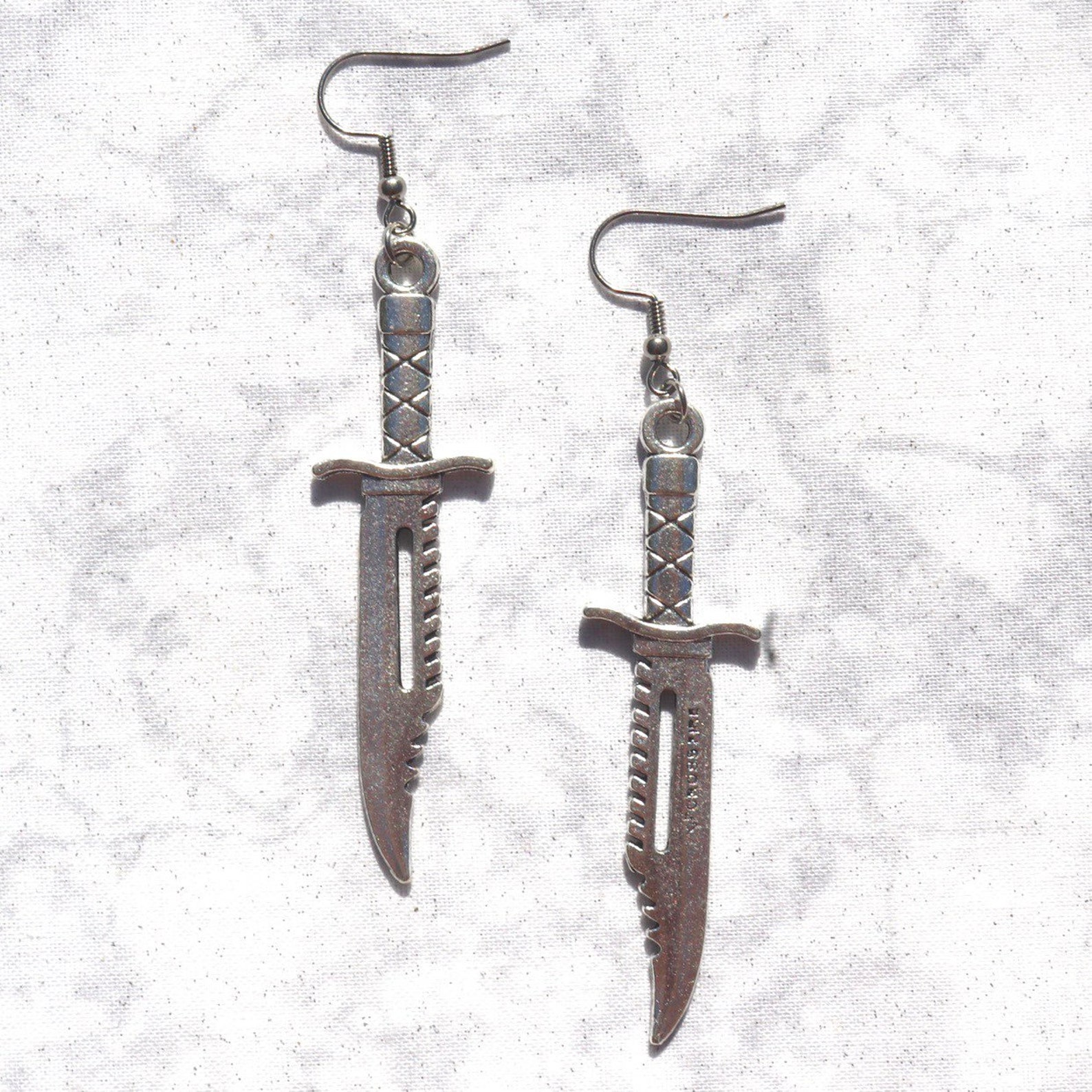 Drop dangle knife earrings Etsy