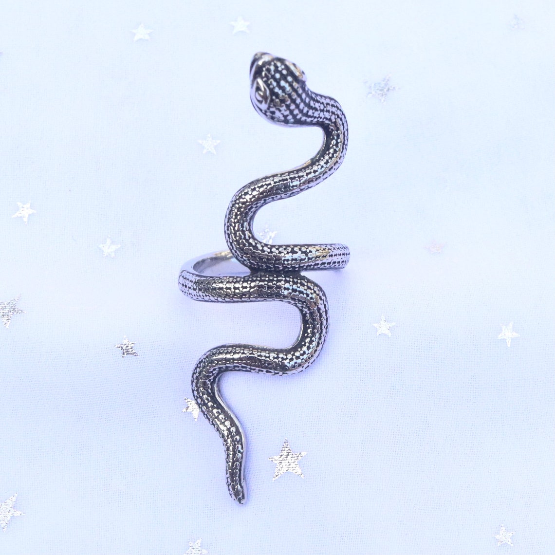 Python Snake Ring Long Ring Stainless Steel Python Ring Large - Etsy