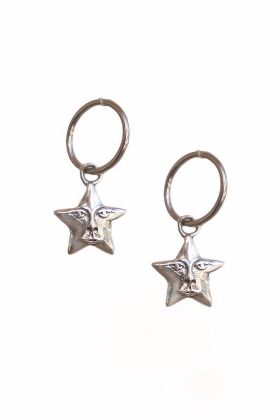 Astrid Star Hoops Abstract Face Hoops Segment Hoops Hoop