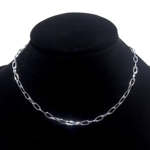 Light paper weight stainless steel silver chain