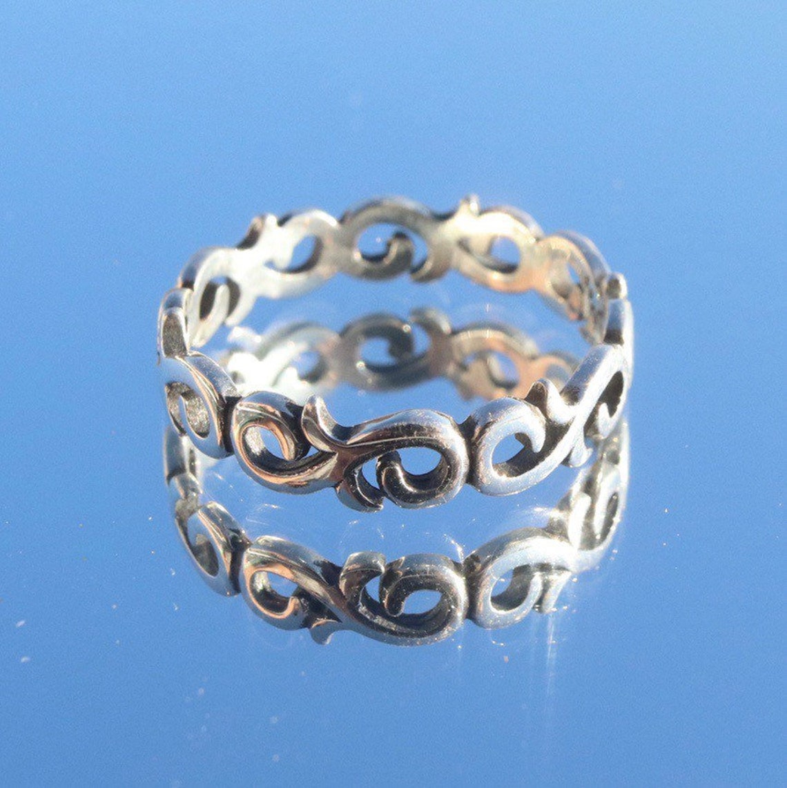 Charmed Ring S Shaped Ring Statement Stackable Ring Unique Etsy