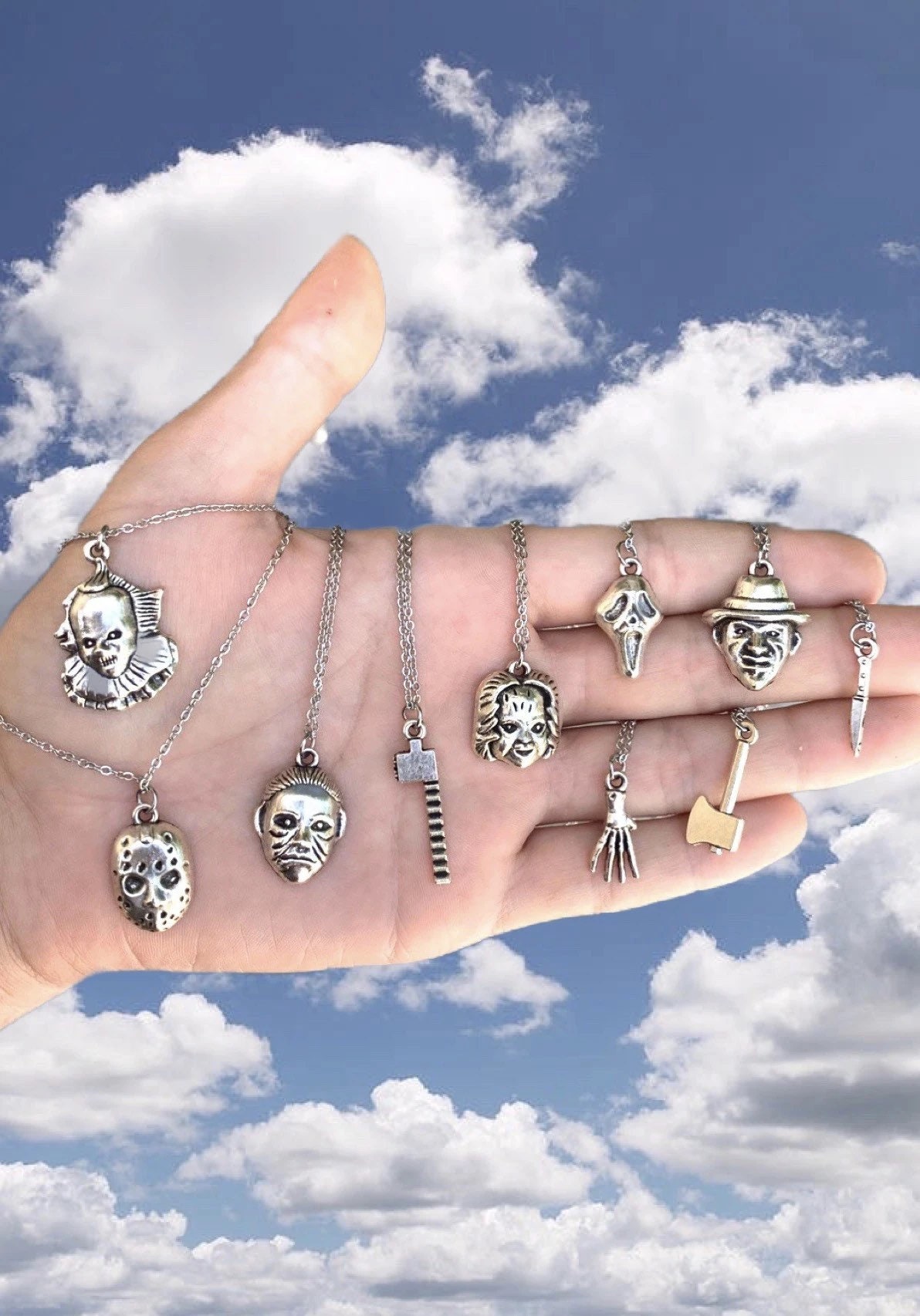 Famous Horror Villains Charm Necklace