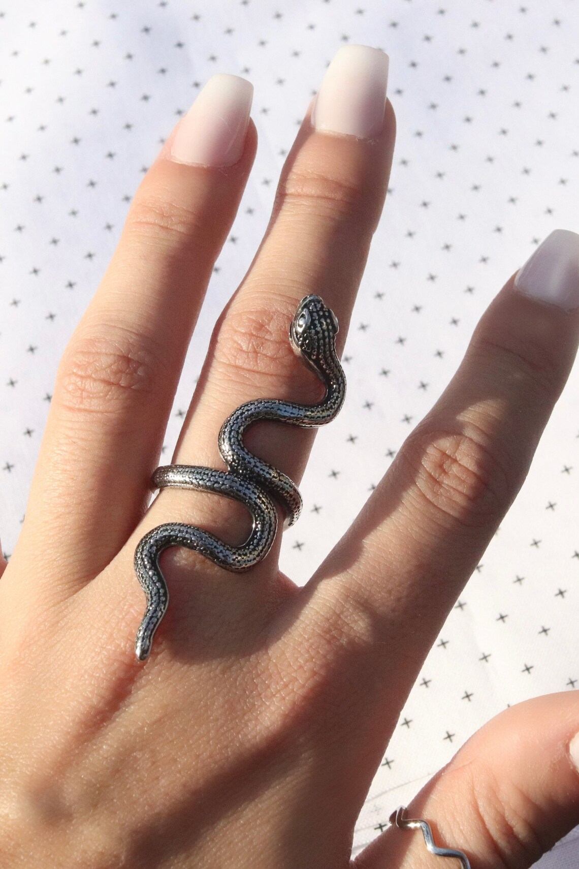 Python Snake Ring Long Ring Stainless Steel Python Ring Large - Etsy