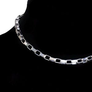 Layering Box Chain Unique Statement Chain Necklaces Thick Chains Stainless Steel Thick Box Chain Custom Length Choker Long Chain