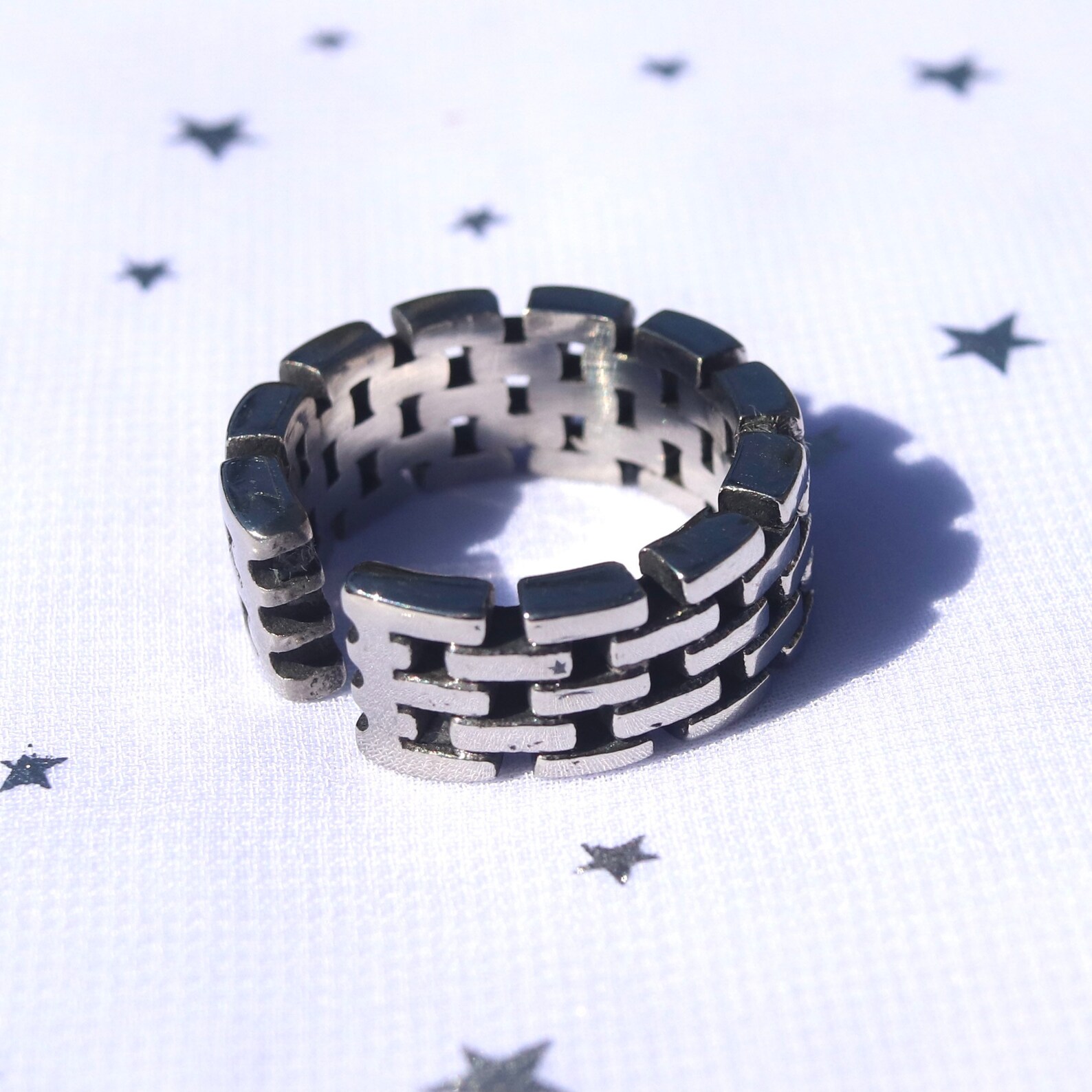 Broke Chain Link Ring Stainless Steel Long Lasting Ring Wont Etsy