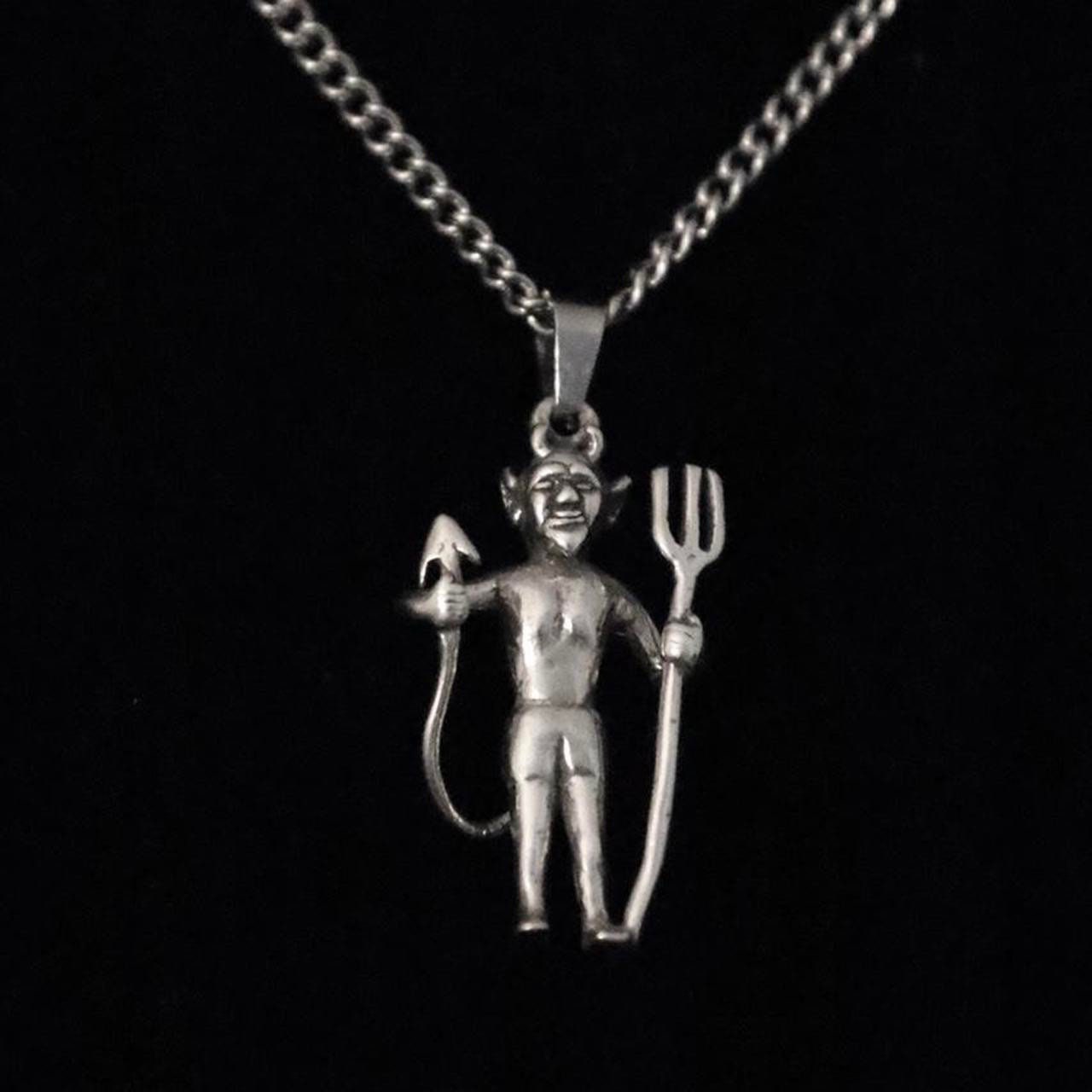 Pitch Fork Pendant - Etsy Pitch Fork Pendant - Etsy