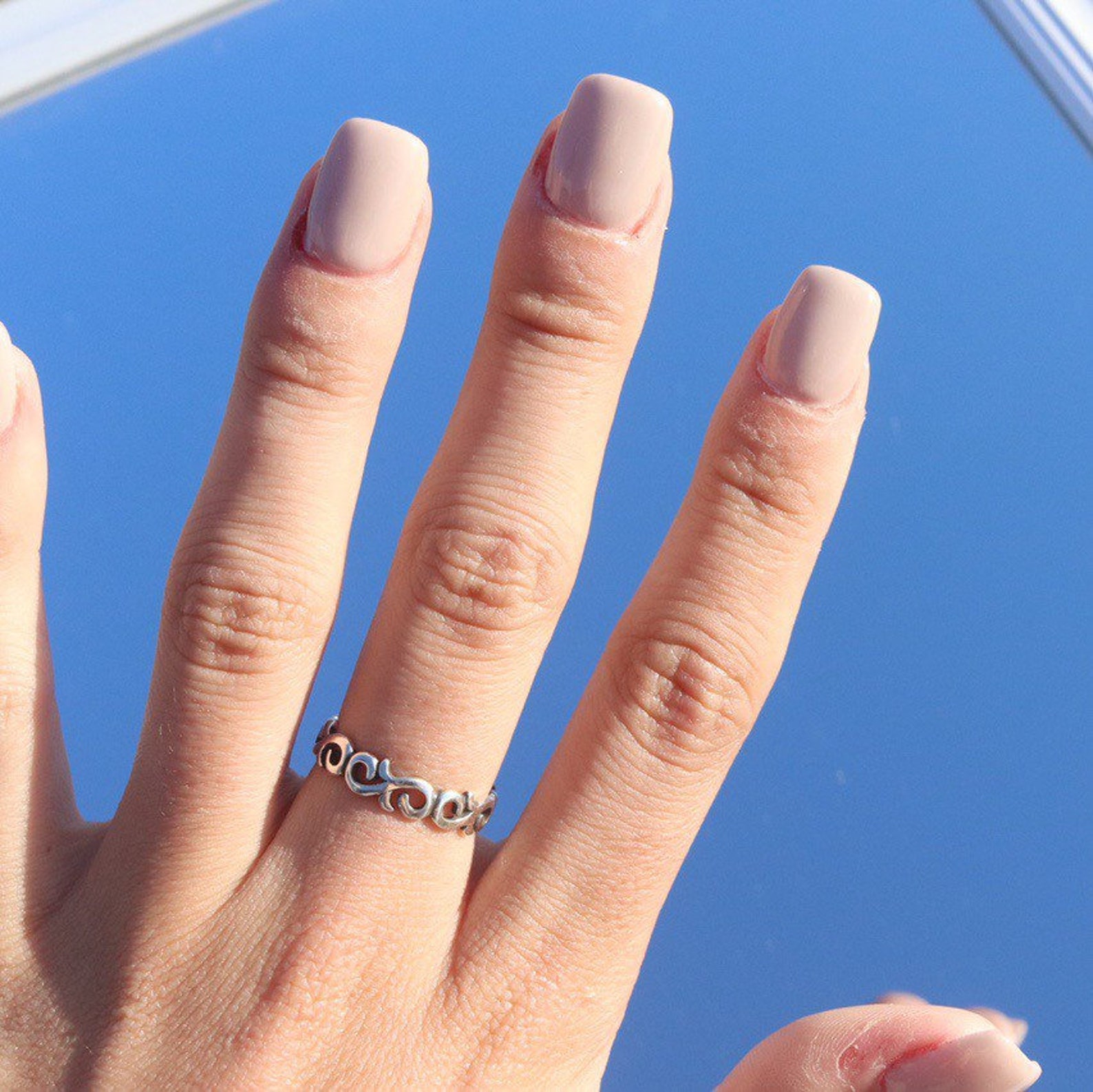 Charmed Ring S Shaped Ring Statement Stackable Ring Unique Etsy