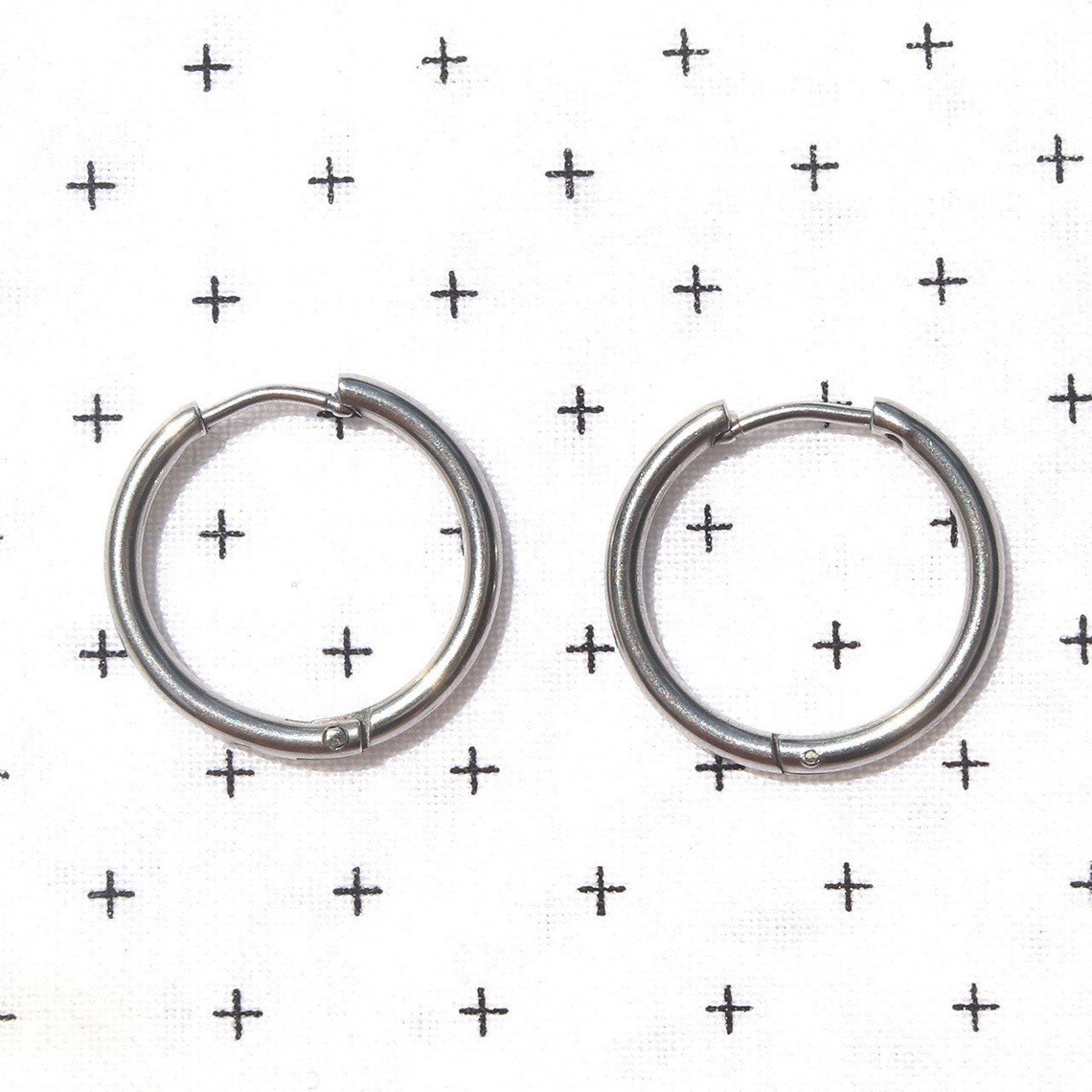 Simple stainless steel hoops Etsy