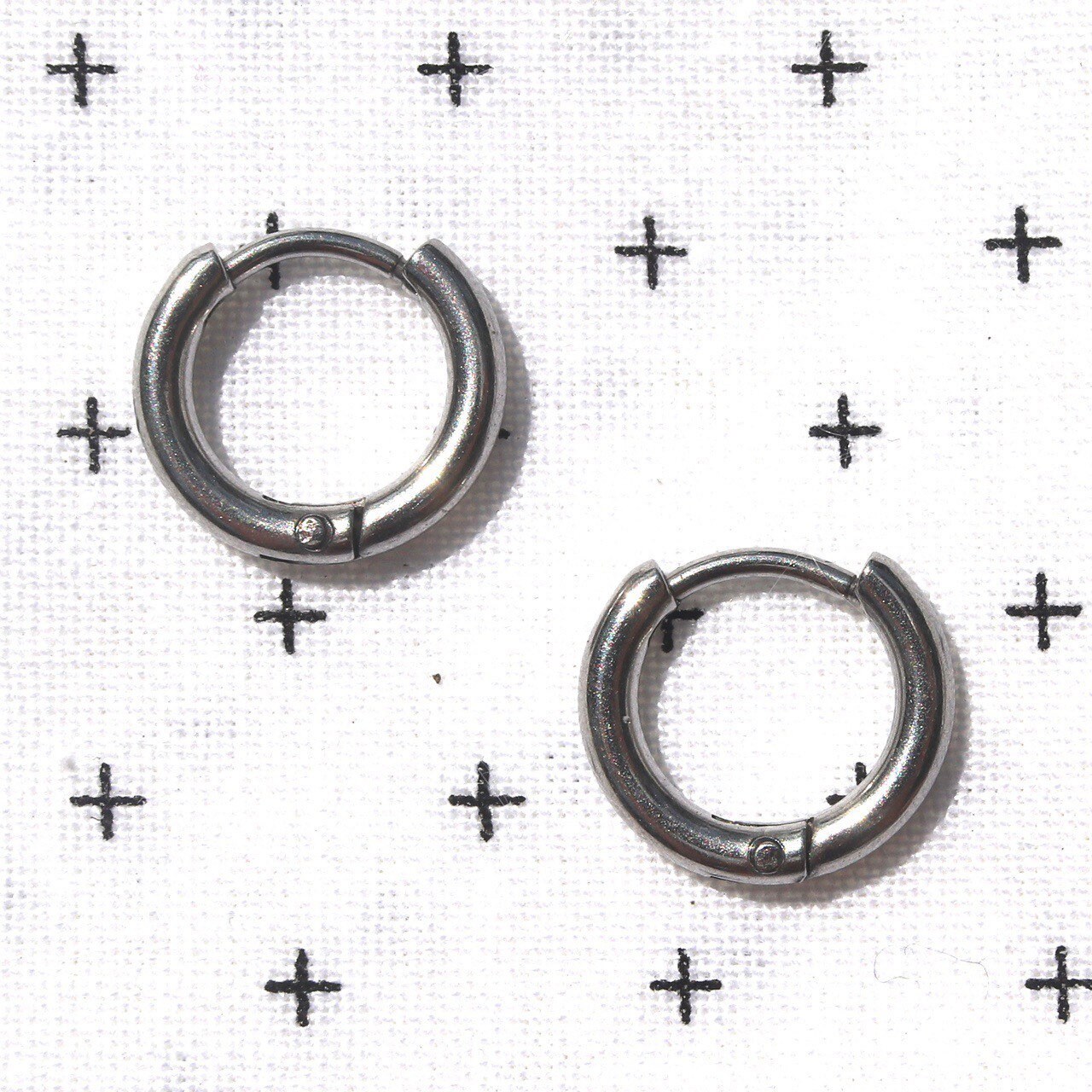 Stainless steel simple hoops Etsy