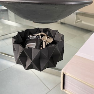 Decorative &#39;Obsidian&#39; Jewellery Tray | Trinket Tray | Minimalist Decor