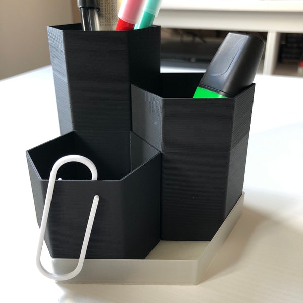 Desk 'Hive' Organiser | Minimalist Desk Tidy | Stationery Organiser