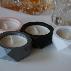 Geometric &#39;Oracle&#39; Tealight Candle Holder | Modern Home Decor | 3 Pack Available
