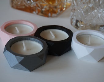Geometric 'Oracle' Tealight Candle Holder | Modern Home Decor | 3 Pack Available