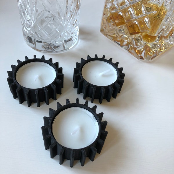 Contemporary 'Nova' Tealight Candle Holder | Modern Home Decor | 3 Pack Available