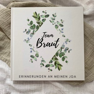 JGA Album Für max. 10 Personen Erinnerung an den JGA Junggesellinnenabschied Eukalyptus Bild 1