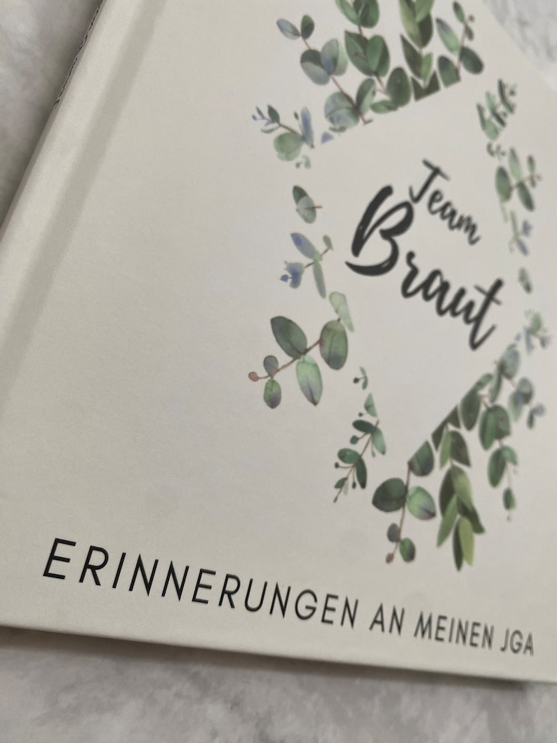 JGA Album Für max. 10 Personen Erinnerung an den JGA Junggesellinnenabschied Eukalyptus Bild 2