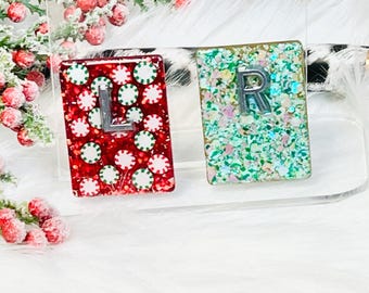 Christmas Xray Markers: Candy Radiology Lead Markers with Initials, Adhesive Included