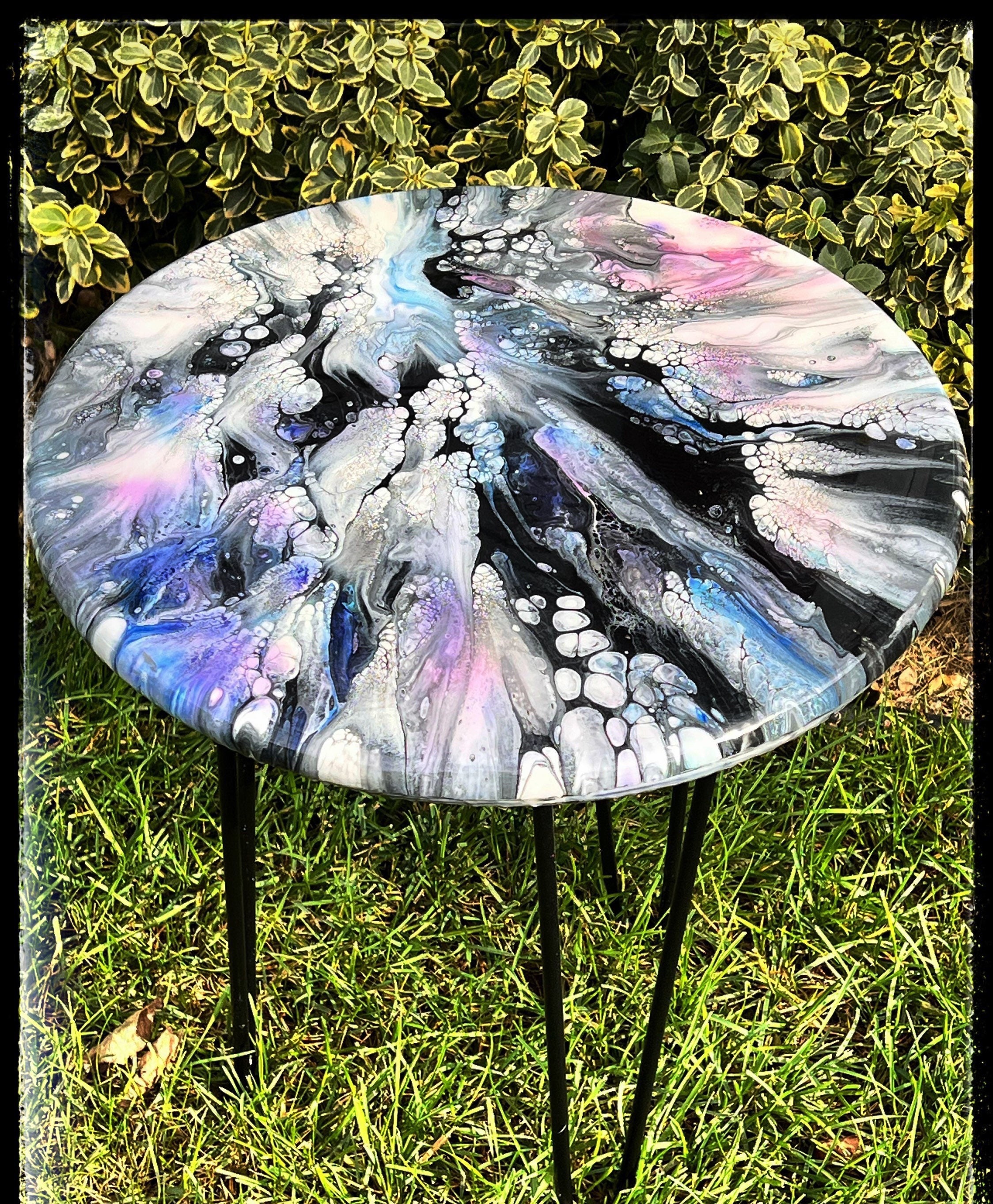 Acrylic resin table sale top