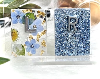 Floral And Glitter Xray Markers with Lead Markers With 2–3 Initials. Custom Radiology Gift For Xray Rad Tech, Nurse or MA, Adhesive Included