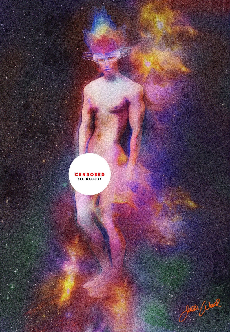 Adam  Erotic Gay Male Nude Art image 1