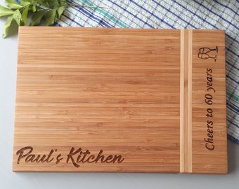 Personalised Birthday Gift Chopping Board Large Cheese Board Housewarming Wedding Christmas Gift