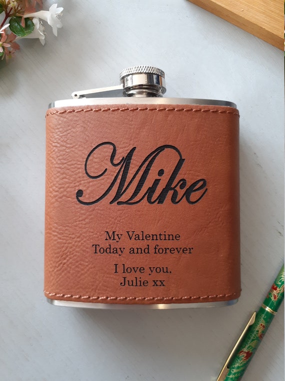 BULK Hip Flask Bulk Groomsmen Wedding Party Gift Whisky Drink Bottle Design  Your Own Leather Wedding Gift Valentines Day 