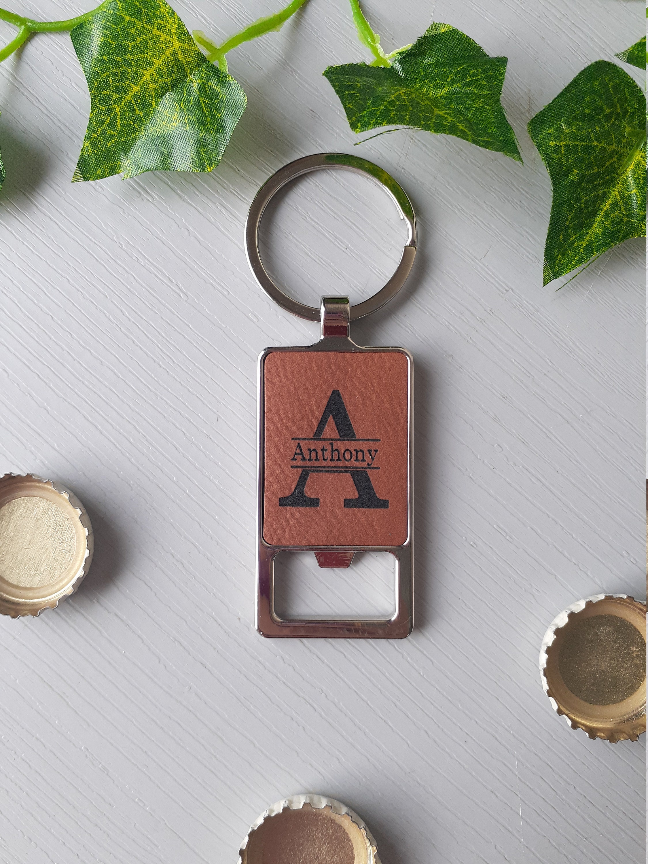 Leatherette Keychain ID Holder – Traditions Engraving