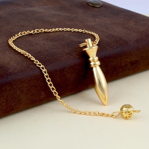 Heliwale Brass Hammer Design Metaphysical Positive Dowsing Divination Pendulum