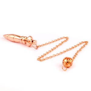 Heliwale Brass Metal Ball Point Hammer Design Metaphysical Positive Dowsing Divination Pendulum