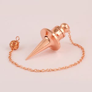 Heliwale Brass Metal Ball Point Hammer Design Metaphysical Positive Dowsing Divination Pendulum